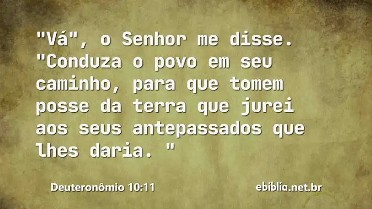 Deuteronômio 10:11