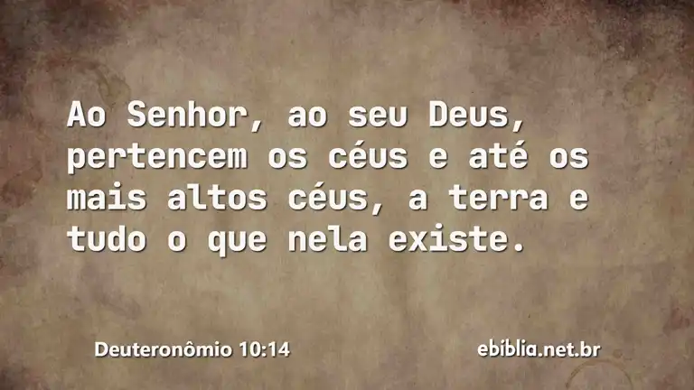 Deuteronômio 10:14