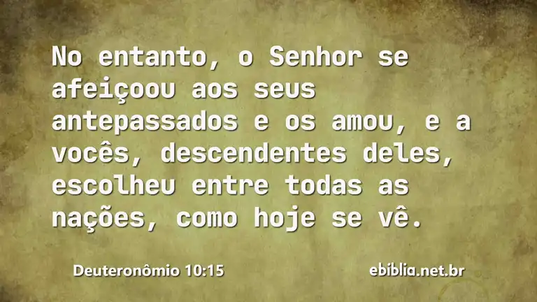 Deuteronômio 10:15