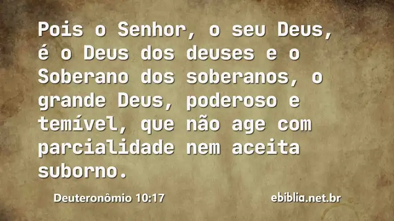 Deuteronômio 10:17