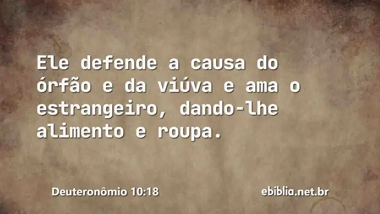 Deuteronômio 10:18