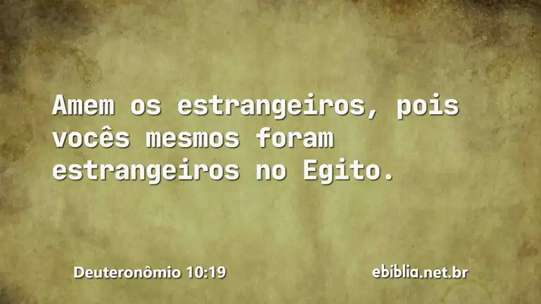 Deuteronômio 10:19