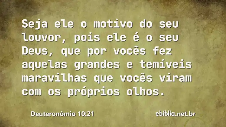 Deuteronômio 10:21