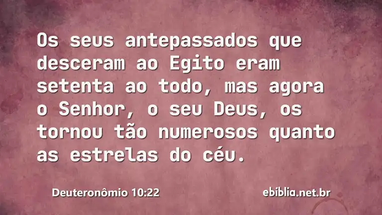 Deuteronômio 10:22