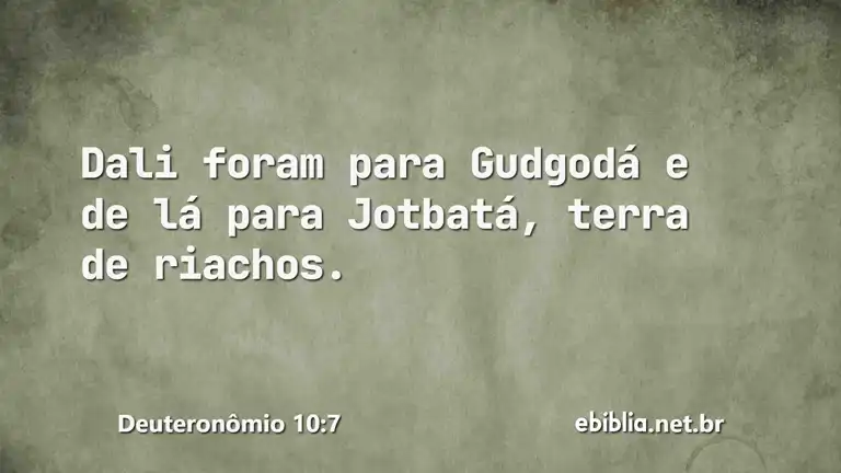 Deuteronômio 10:7