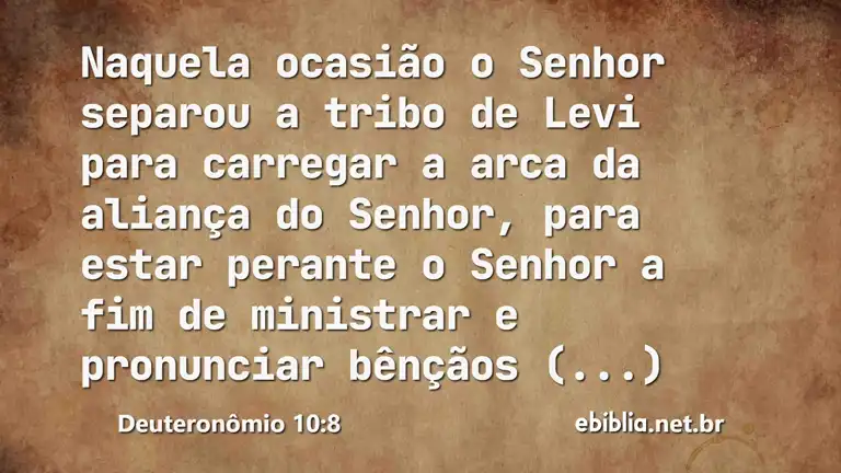 Deuteronômio 10:8