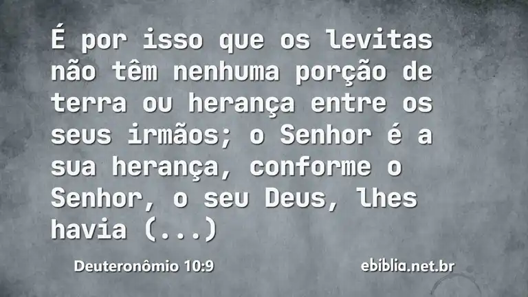 Deuteronômio 10:9