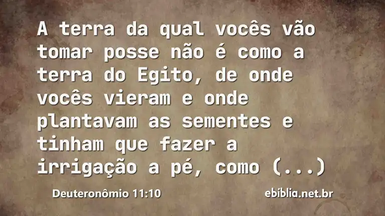 Deuteronômio 11:10