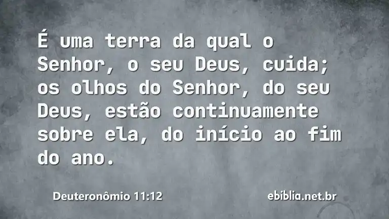 Deuteronômio 11:12