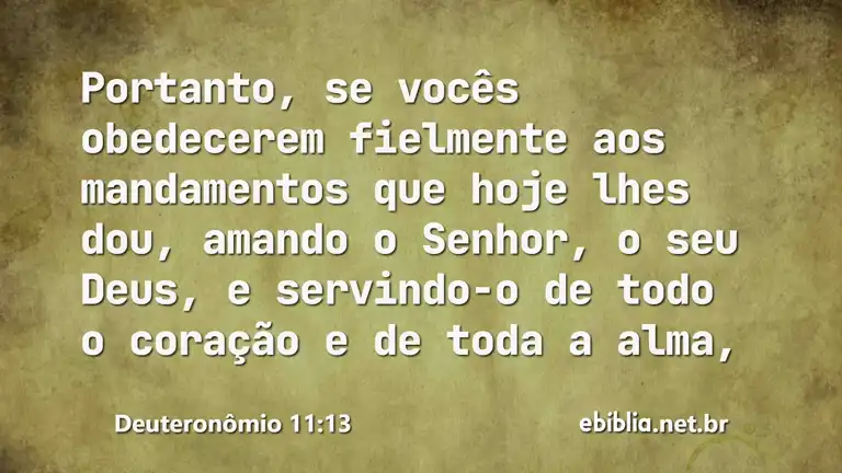 Deuteronômio 11:13