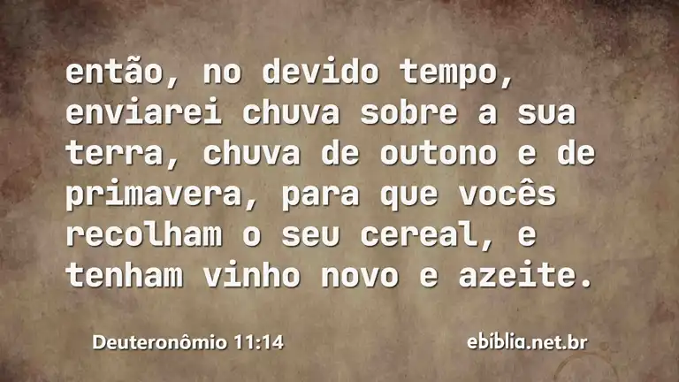 Deuteronômio 11:14