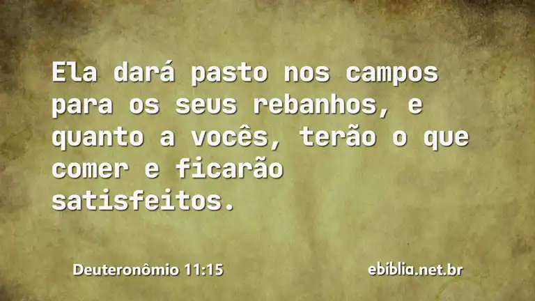 Deuteronômio 11:15