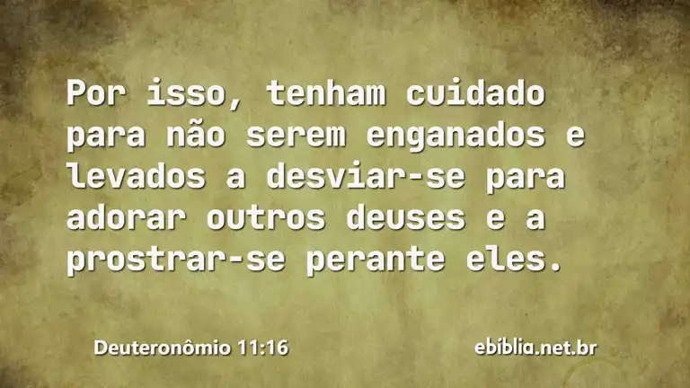 Deuteronômio 11:16