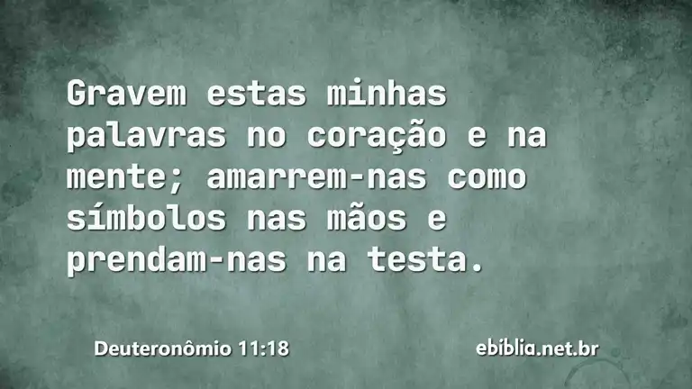 Deuteronômio 11:18