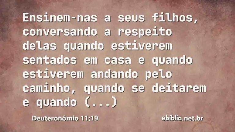 Deuteronômio 11:19