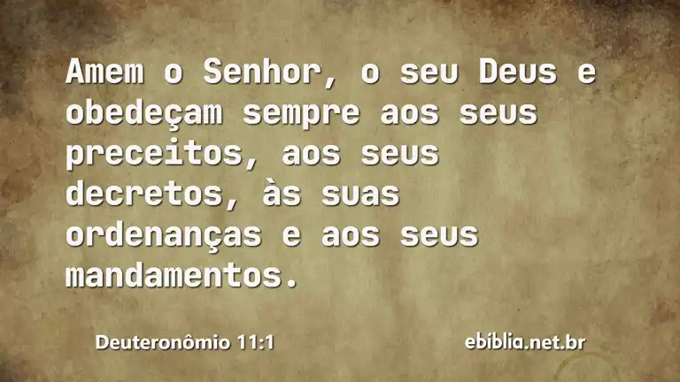 Deuteronômio 11:1