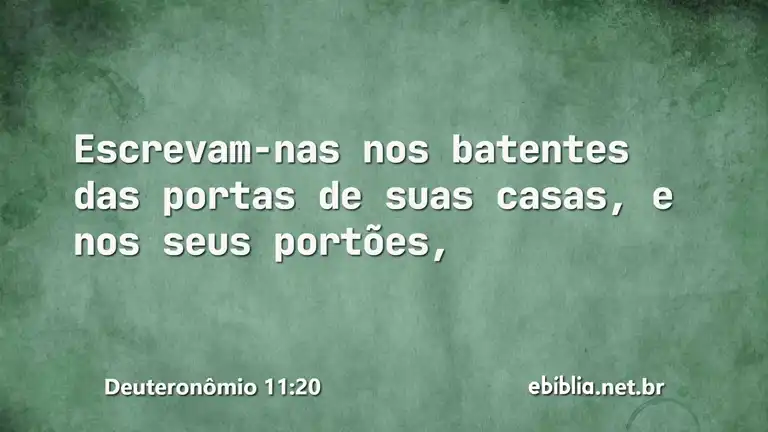 Deuteronômio 11:20