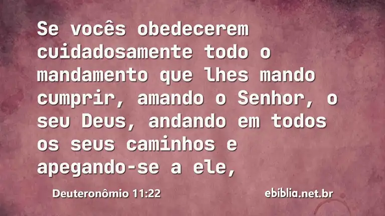 Deuteronômio 11:22