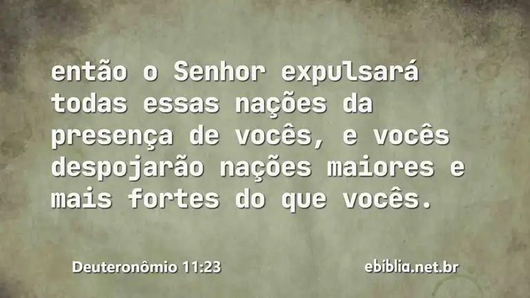 Deuteronômio 11:23