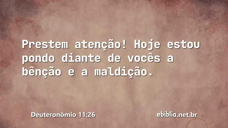 Deuteronômio 11:26