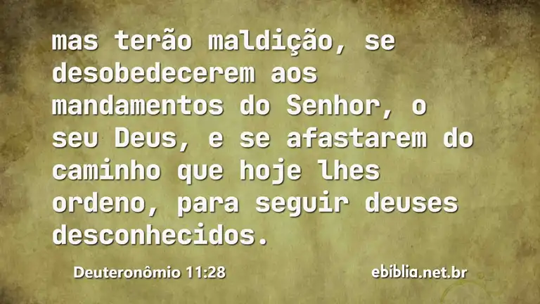 Deuteronômio 11:28