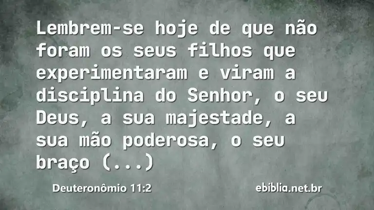 Deuteronômio 11:2