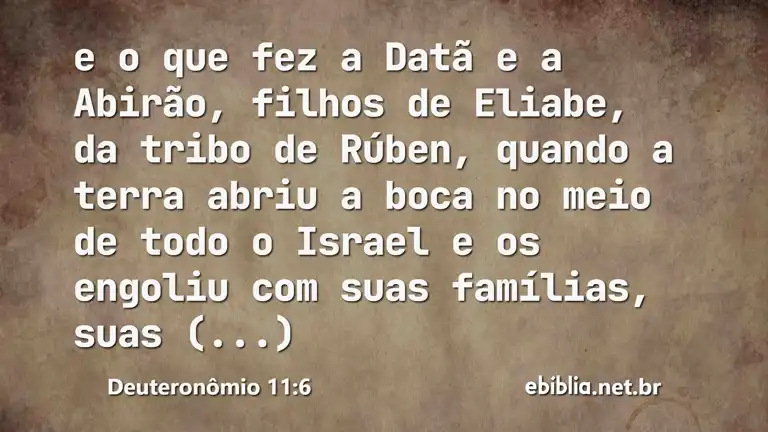 Deuteronômio 11:6