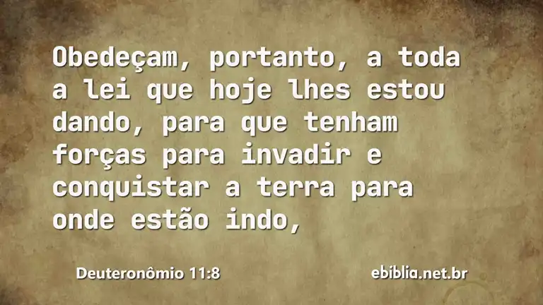 Deuteronômio 11:8