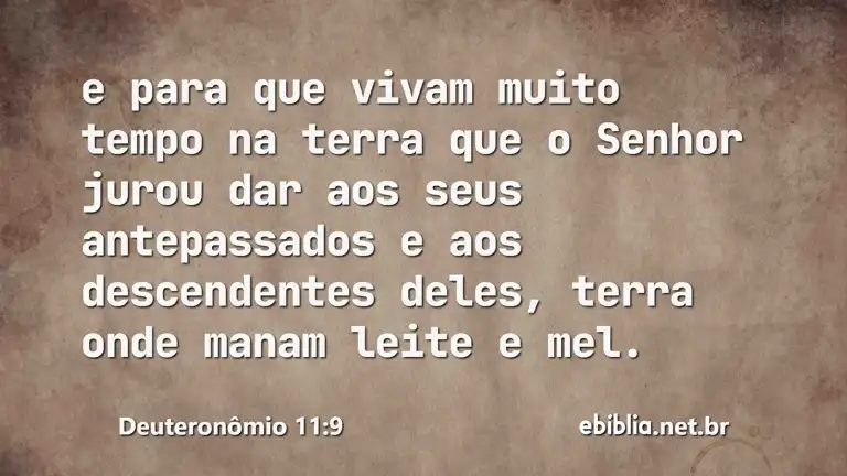 Deuteronômio 11:9