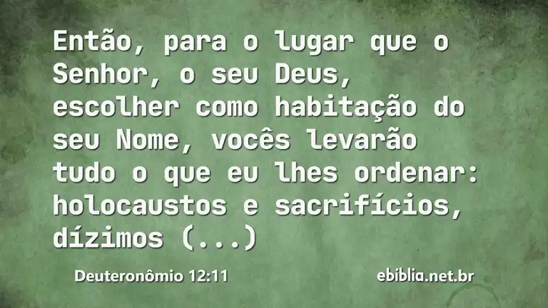 Deuteronômio 12:11