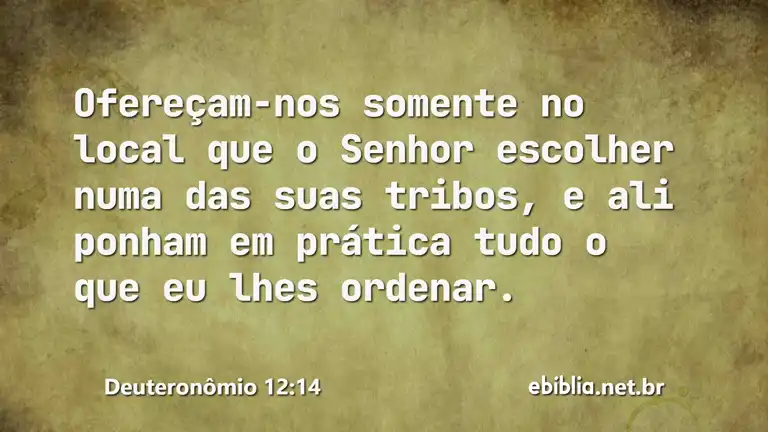 Deuteronômio 12:14