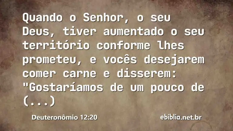 Deuteronômio 12:20