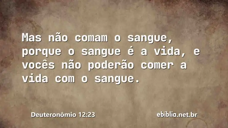 Deuteronômio 12:23