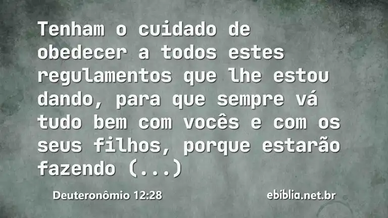 Deuteronômio 12:28