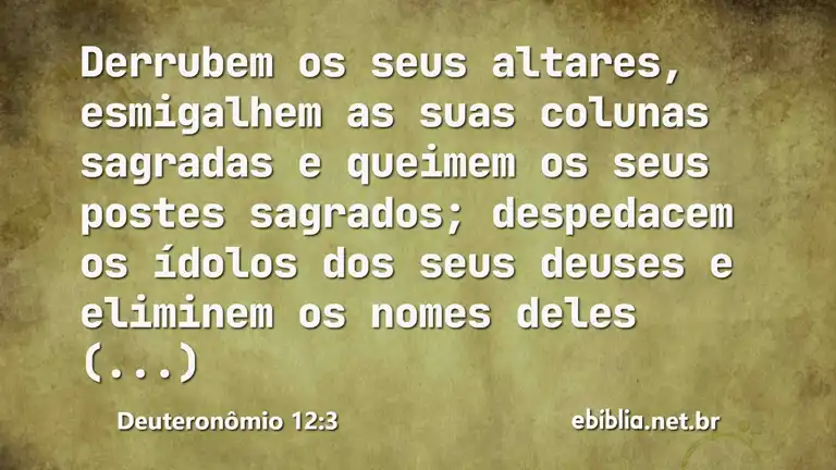 Deuteronômio 12:3