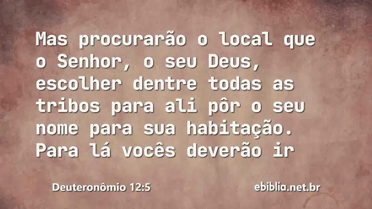 Deuteronômio 12:5