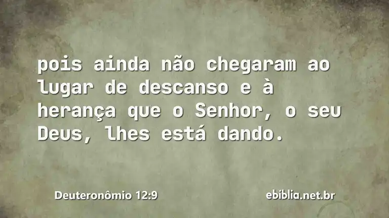 Deuteronômio 12:9