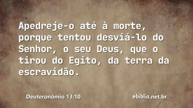 Deuteronômio 13:10