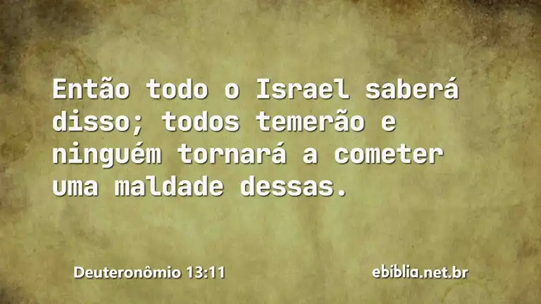 Deuteronômio 13:11