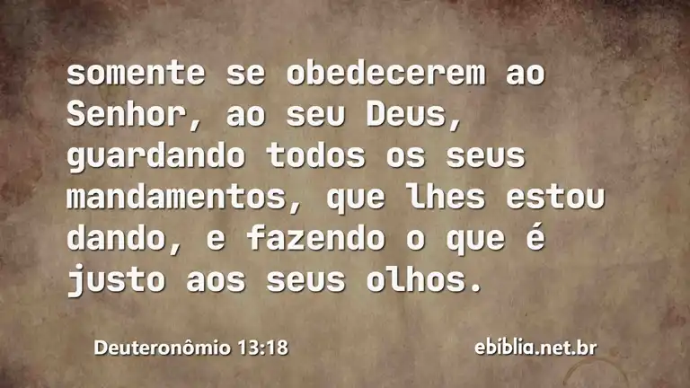 Deuteronômio 13:18