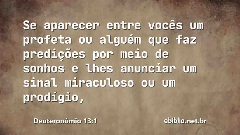 Deuteronômio 13:1