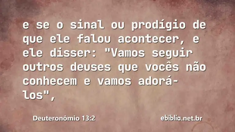 Deuteronômio 13:2