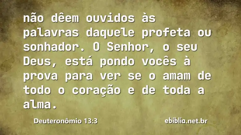 Deuteronômio 13:3