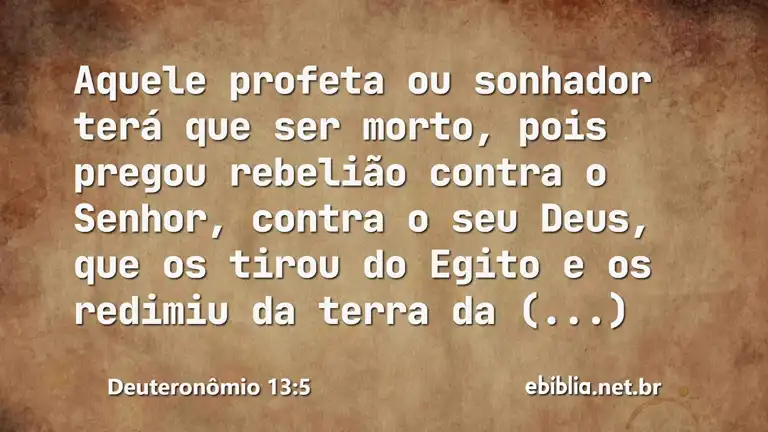 Deuteronômio 13:5