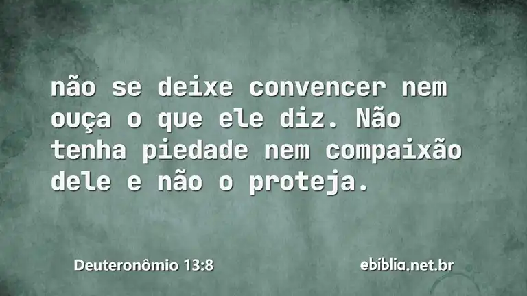 Deuteronômio 13:8