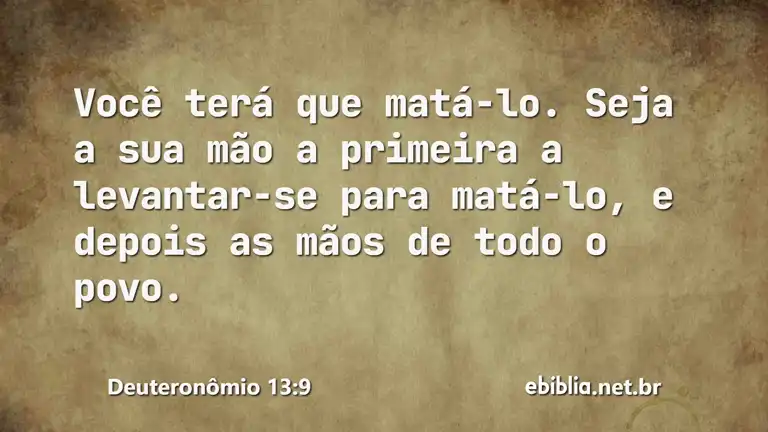 Deuteronômio 13:9