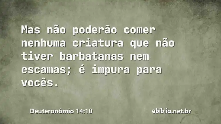 Deuteronômio 14:10