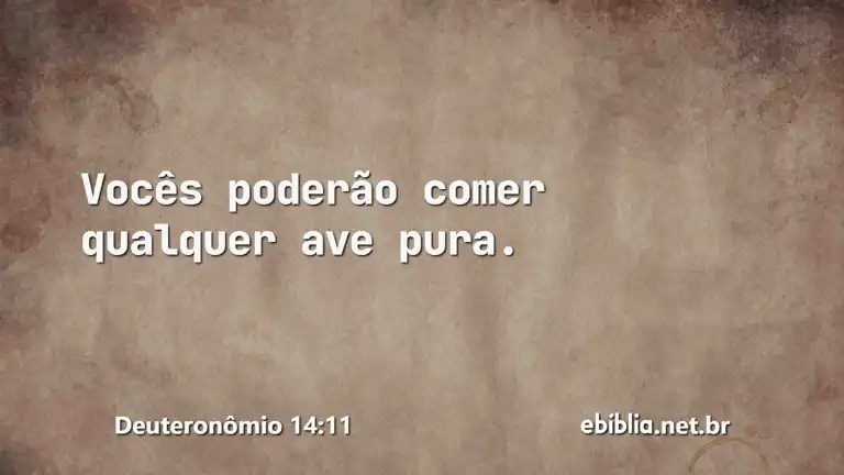 Deuteronômio 14:11