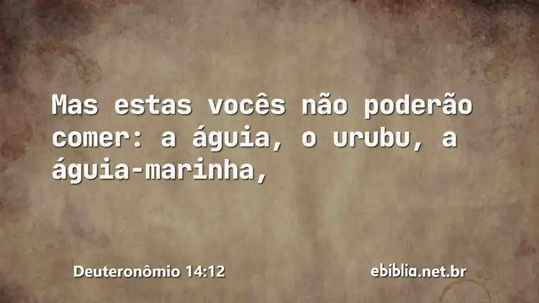 Deuteronômio 14:12