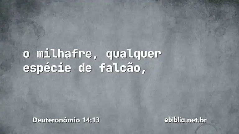 Deuteronômio 14:13